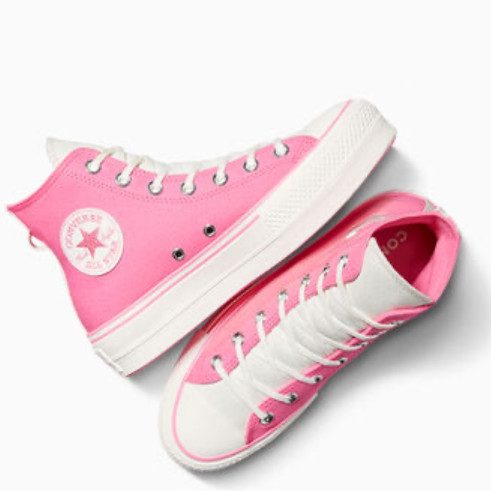 NWT Converse Chuck Taylor All Star Lift Platform Retro Varsity HIGH TOP SHOE - Picture 1 of 14